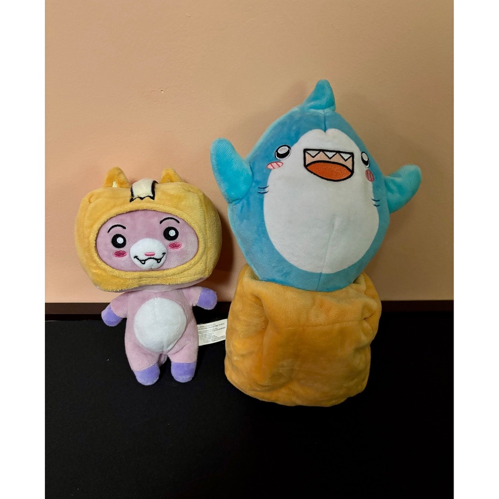 LankyBox Plush Toy Bundle Shark Foxy YouTube Stuffed Animal Lot